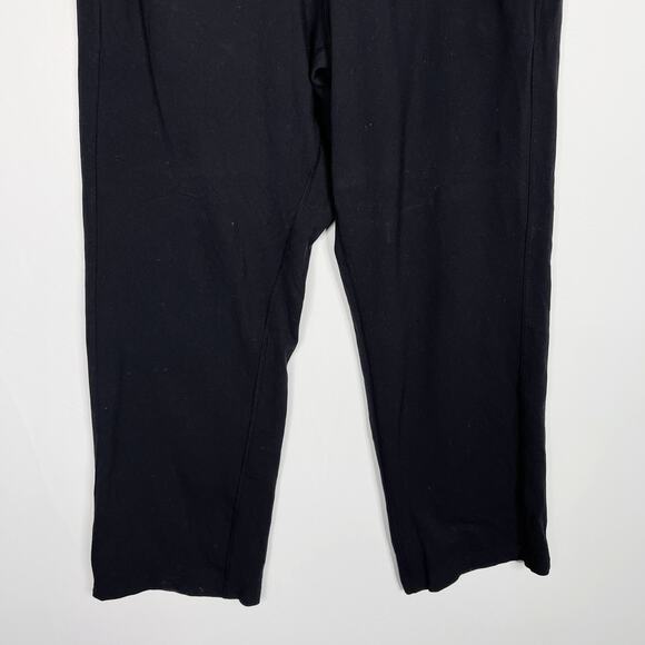Lululemon Mens Large L Black Straight Leg Sweatpants Knit Pockets Pull On - Picture 4 of 7